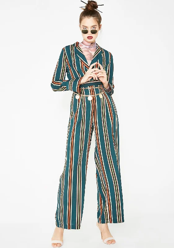 Born Ready Stripe Jumpsuit