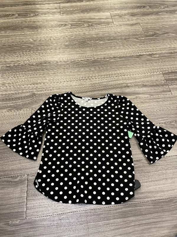 Polkadot Pattern Top 3/4 Sleeve Green Envelope, Size S